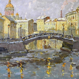 Painting for sale online - The Evening's Saints Petersburg.