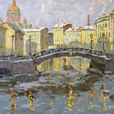 Painting for sale online - The Evening's Saints Petersburg.