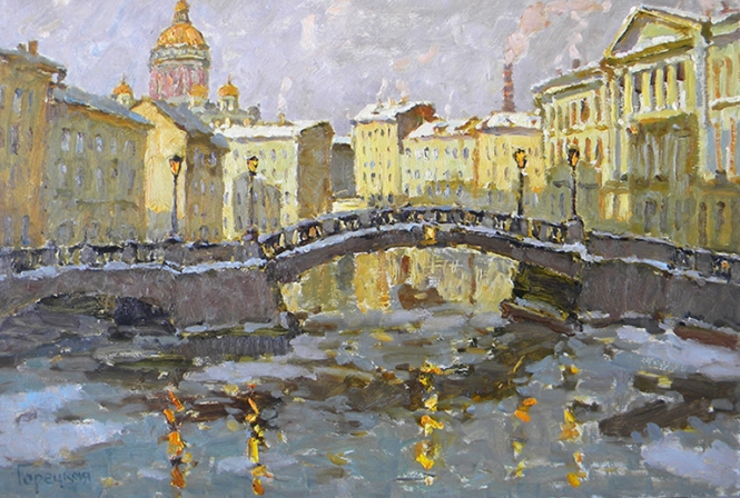 Painting for sale online - The Evening's Saints Petersburg.