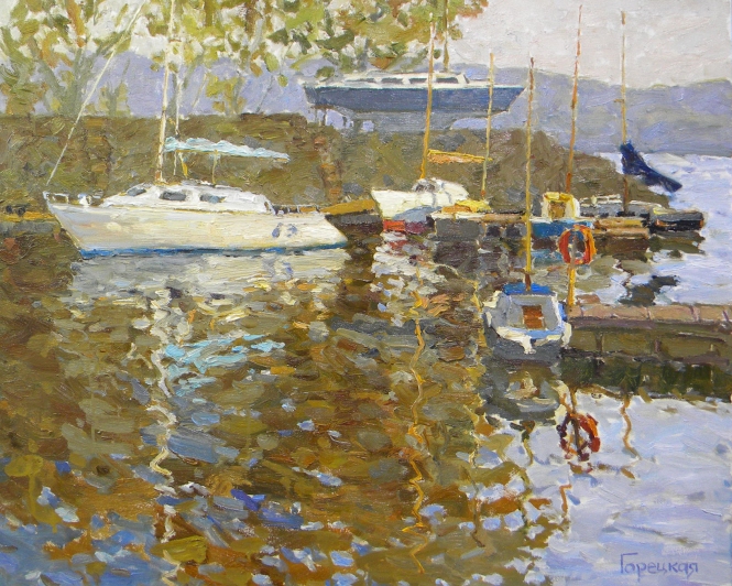 Painting for sale online - Togliatti's Yacht Club.
