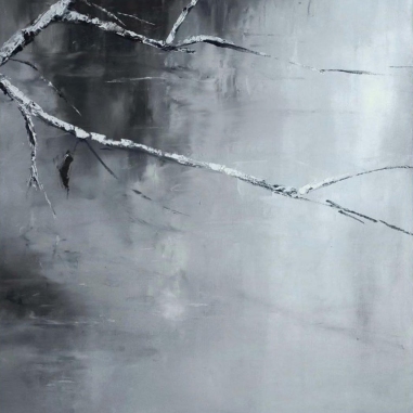 Painting for sale online - Farewell autumn leaf