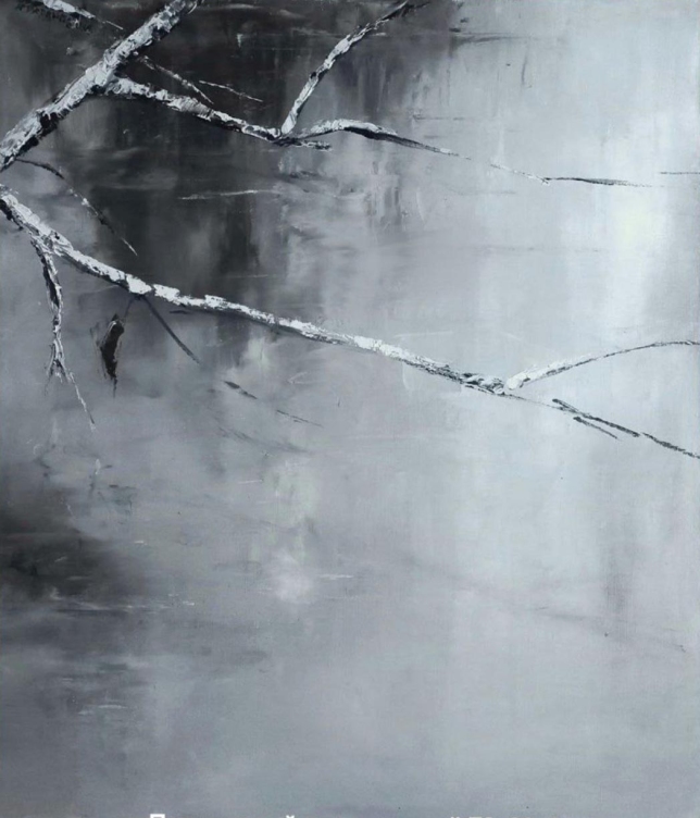 Painting for sale online - Farewell autumn leaf