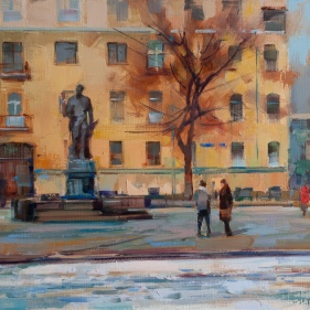 Painting for sale online - Let's go carousing to the imagists. Tverskaya Boulevard