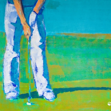 Painting for sale online - Golf putting!