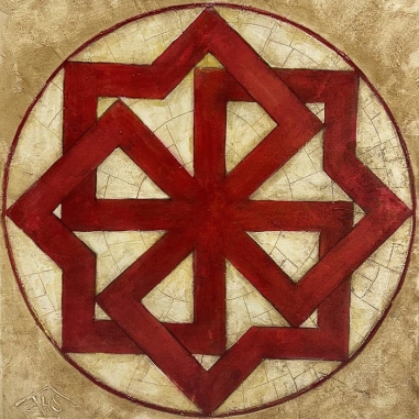 Painting for sale online - Molvinets - Slavic amulet