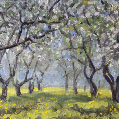 Painting for sale online - Spring in the garden