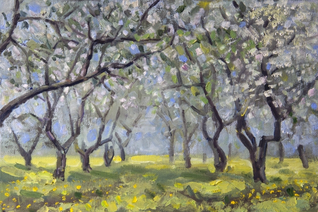 Painting for sale online - Spring in the garden