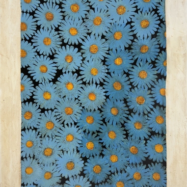 Painting for sale online - Blue daisies