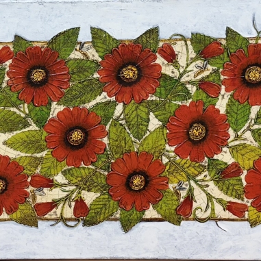 Painting for sale online - Red flowers