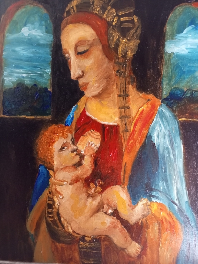 Painting for sale online - Copy of Leonardo da Vinci's painting