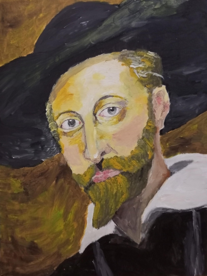 Painting for sale online - Copy of self portrait Peter Paul Rubens