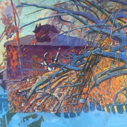 Painting for sale online - Between the branches