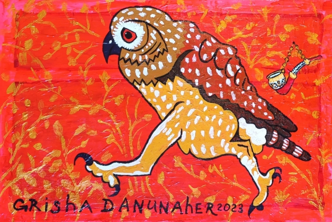 Painting for sale online - Деловая сова