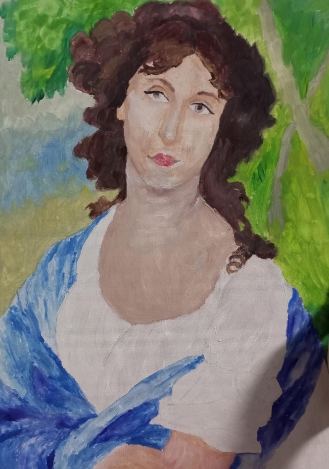 Painting for sale online - Half-copy of Vladimir Borovikovsky's painting Elena Naryshkina