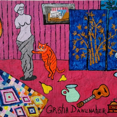 Painting for sale online - Excuse me, where is your toilet?