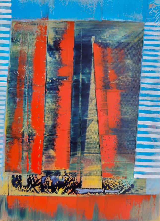 Painting for sale online - Scarlet Sails