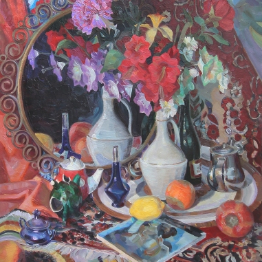 Painting for sale online - Still life with a carpet