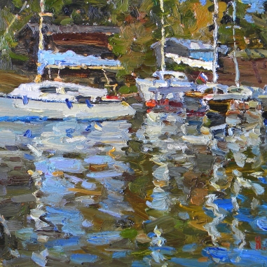 Painting for sale online - The Yacht Club.