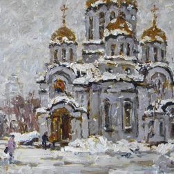 Painting for sale online - The Temple of St. George the Victorious.