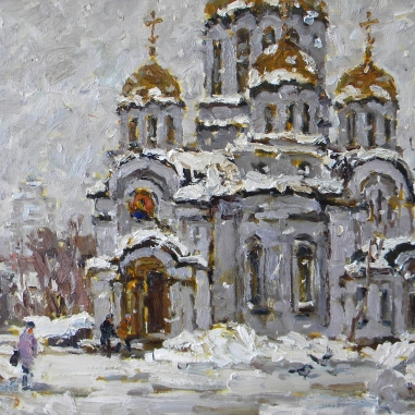 Painting for sale online - The Temple of St. George the Victorious.