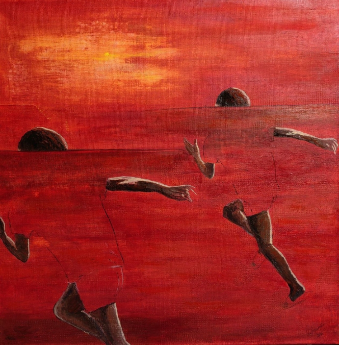 Painting for sale online - Searching for the horizon