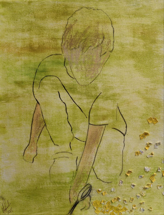 Painting for sale online - Under a magnifying glass