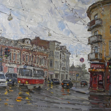 Painting for sale online - The Ventzseka Street.