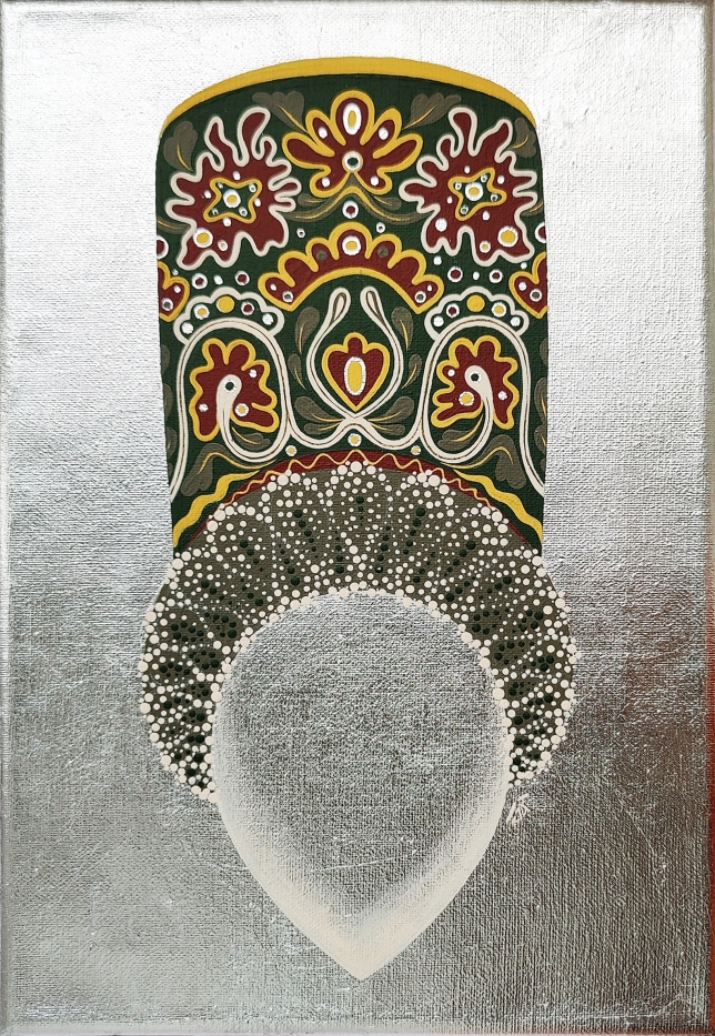 Painting for sale online - Green Kokoshnik