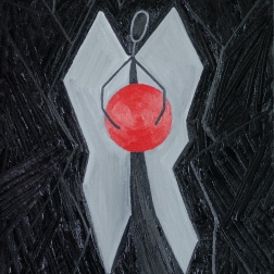 Painting for sale online - Angel in black