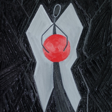 Painting for sale online - Angel in black