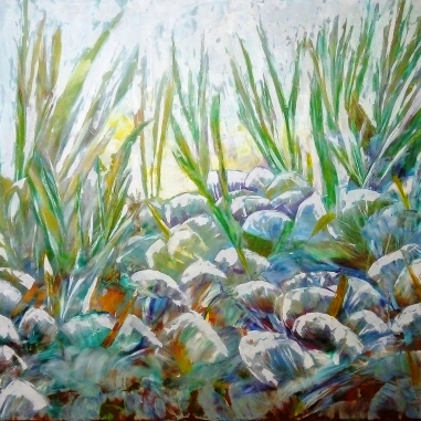 Painting for sale online - Flowers and leaves