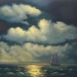 Painting for sale online - Brig Mercury