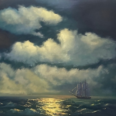 Painting for sale online - Brig Mercury