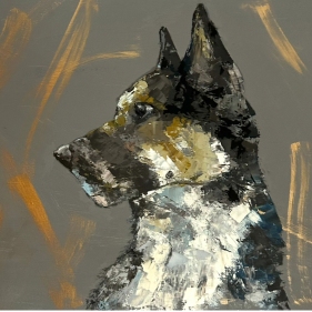 Painting for sale online - A man's best friend