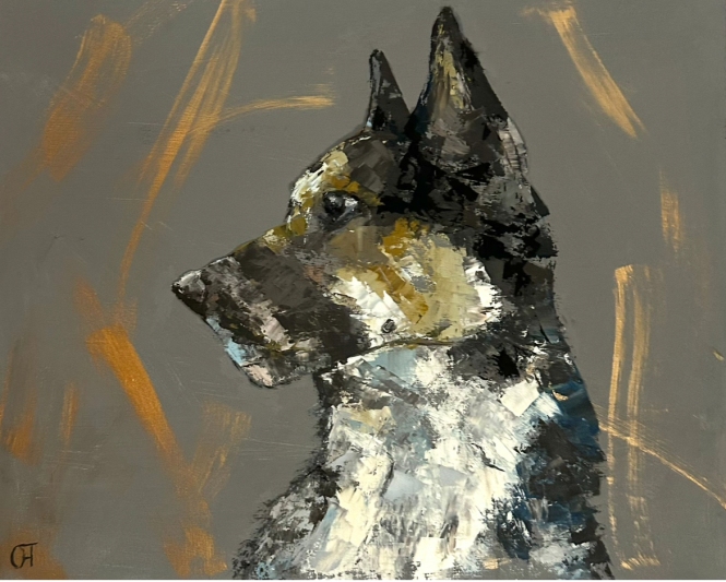 Painting for sale online - A man's best friend