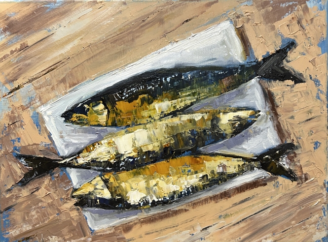 Painting for sale online - Goldfishes