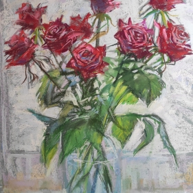 Painting for sale online - Winter Roses