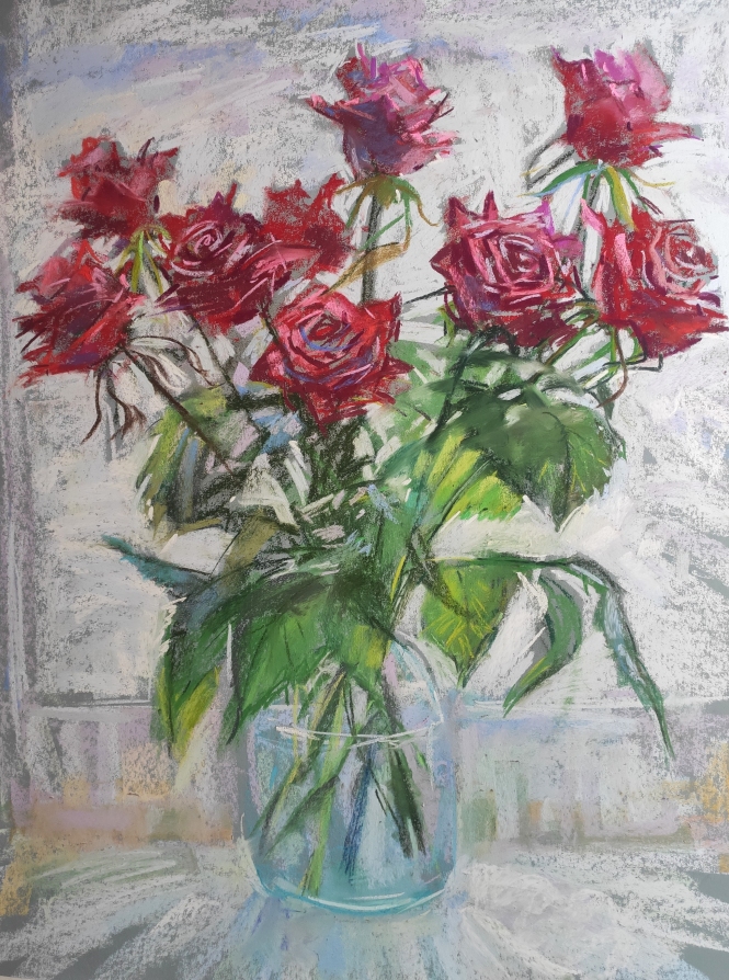 Painting for sale online - Winter Roses