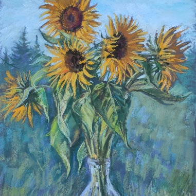Painting for sale online - Beautiful sunflowers