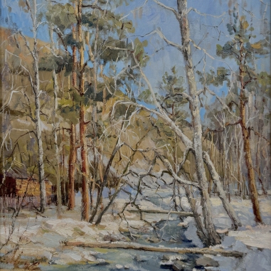 Painting for sale online - Spring in the Elbrus region