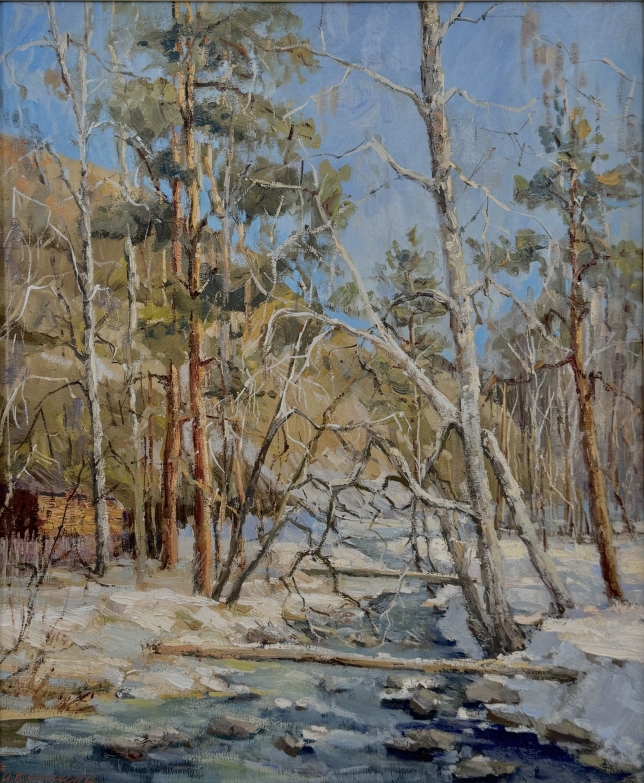 Painting for sale online - Spring in the Elbrus region
