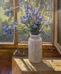 Painting for sale online - Сornflowers-jewelry of the fields