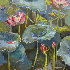 Painting for sale online - Lotus - blooming beauty