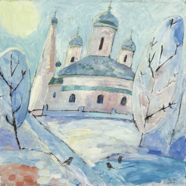 Painting for sale online - Russian Winter In Yaroslavl