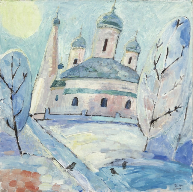 Painting for sale online - Russian Winter In Yaroslavl