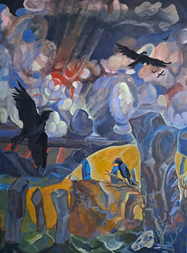Painting for sale online - the sun rises