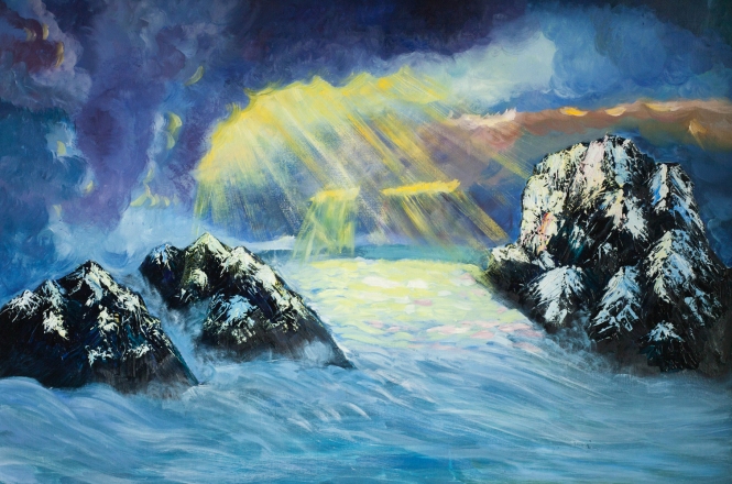 Painting for sale online - Между небом и небом