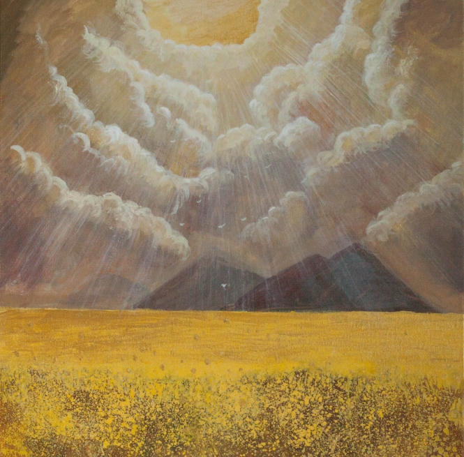 Painting for sale online - The Dawn Awaits. Oil painting on canvas