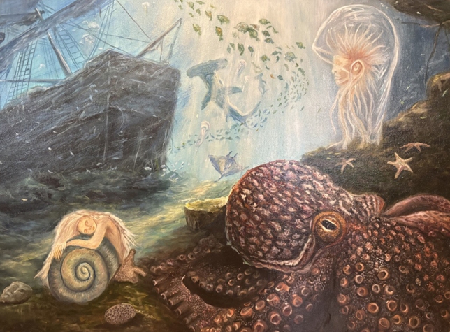 Painting for sale online - Where do the ships go