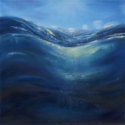 Painting for sale online - Aquamarine Radiance | Refractions series
